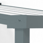 Pergola Vertu en kit avec une finition plate