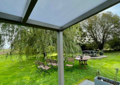 aménagement d'une pergola vertu en Belgique pres de namur