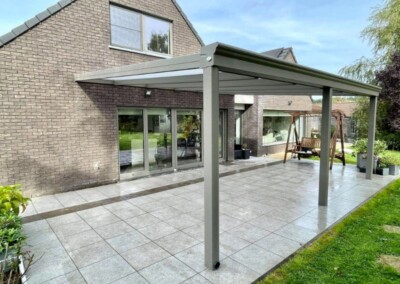 Réalisation d'une pergola Vertu en Belgique