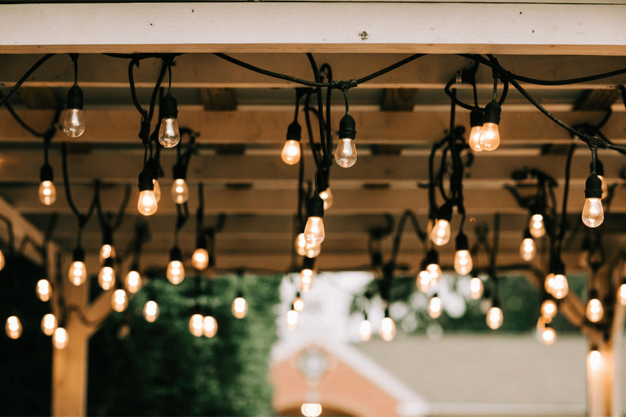 L'éclairage d'une pergola