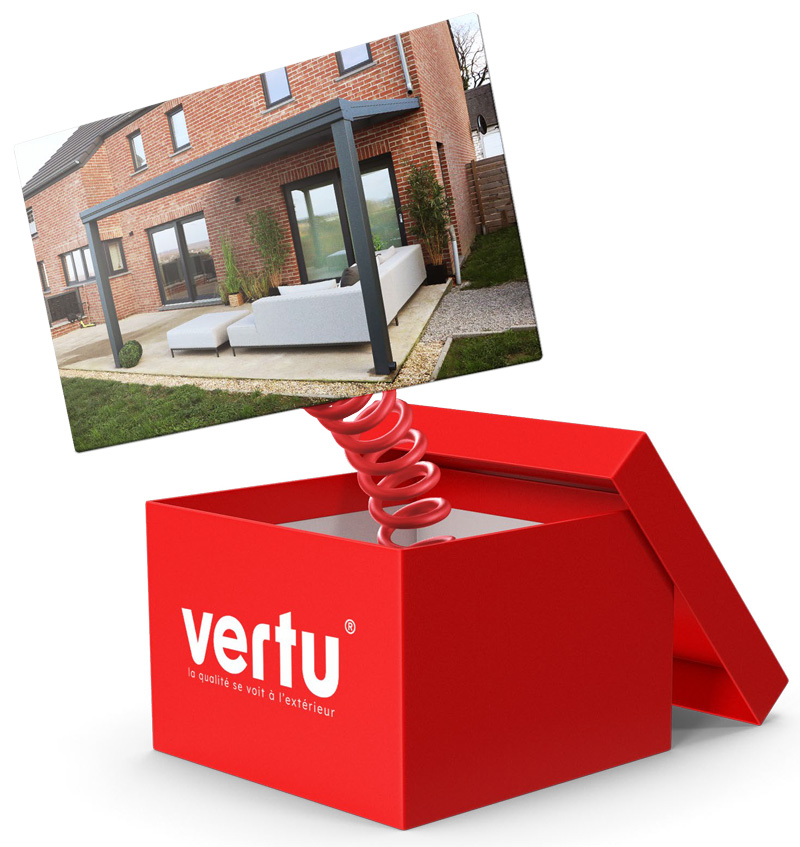 Boîte concours Vertu, une pergola en kit à gagner