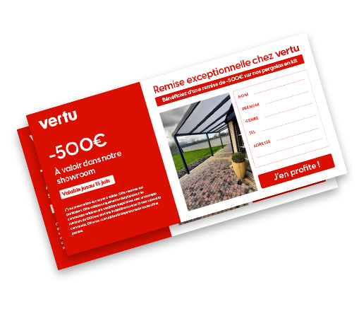 Boîte concours Vertu, une pergola en kit à gagner